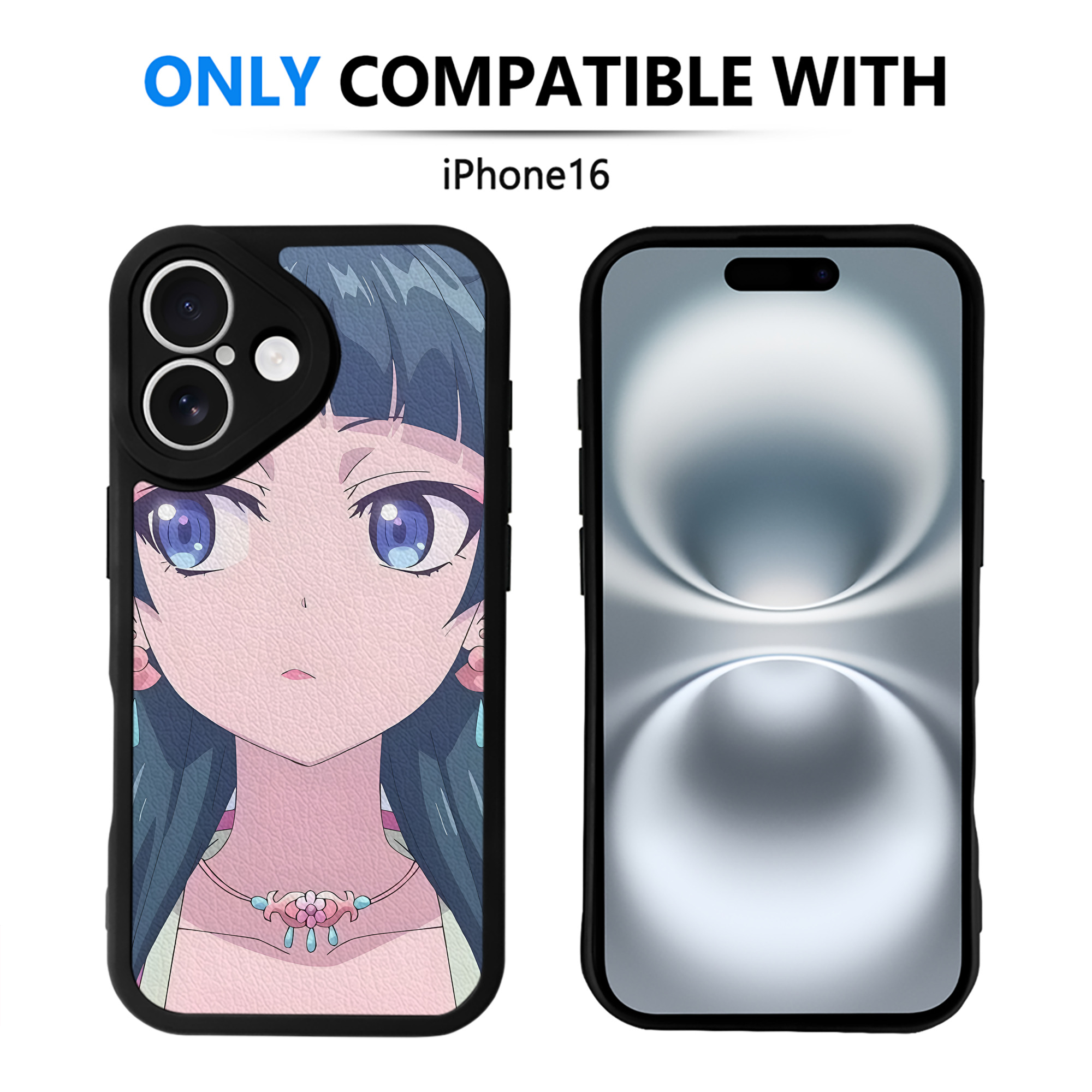 （画像用） 薬屋のひとりごと The Apothecary Diaries 【iPhone 16シリーズ対応】シリコンスマホケース（レザー調） 材質：シリコン